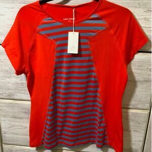 Tory Burch Sport Print Block Performance Top - XL